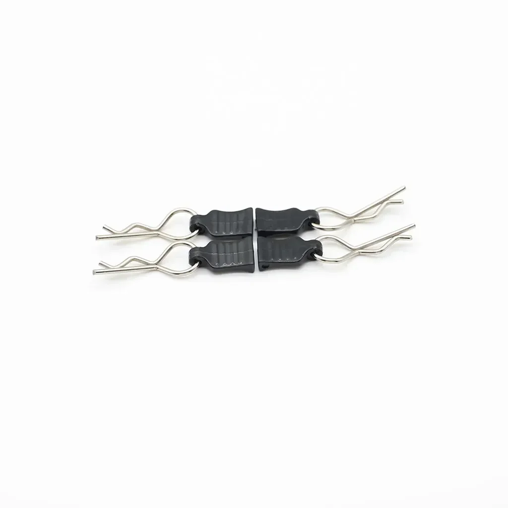 4Pcs Metal R-type Car Shell Body Fixed Clips Pin with Tab for Axial SCX10 TRX-4 MJX Hyper Go 1/10 1/14 RC Car Parts