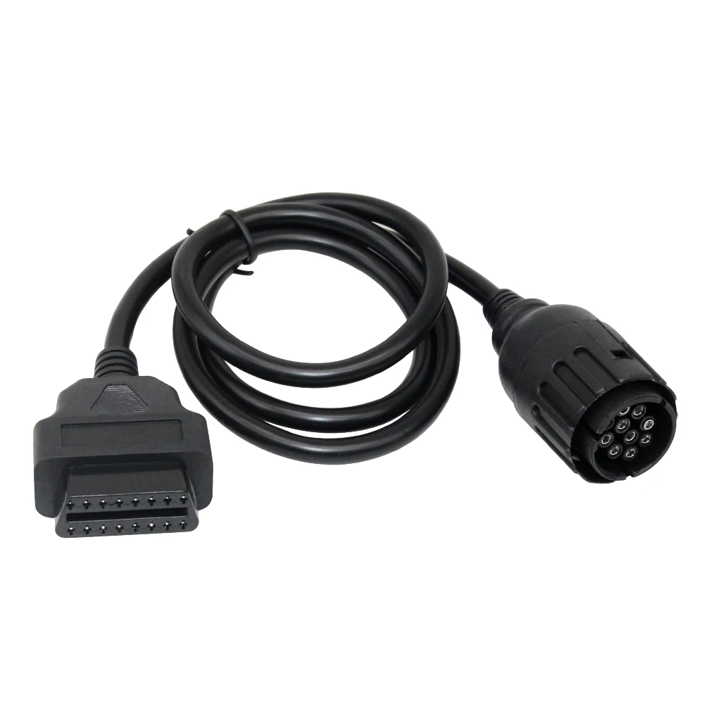 For BMW ICOM D Cable ICOM-D Motorcycles Motobikes 10 Pin Adaptor 10Pin To 16Pin OBD2 OBDII Diagnostic Cable I-COM A2 tool cable