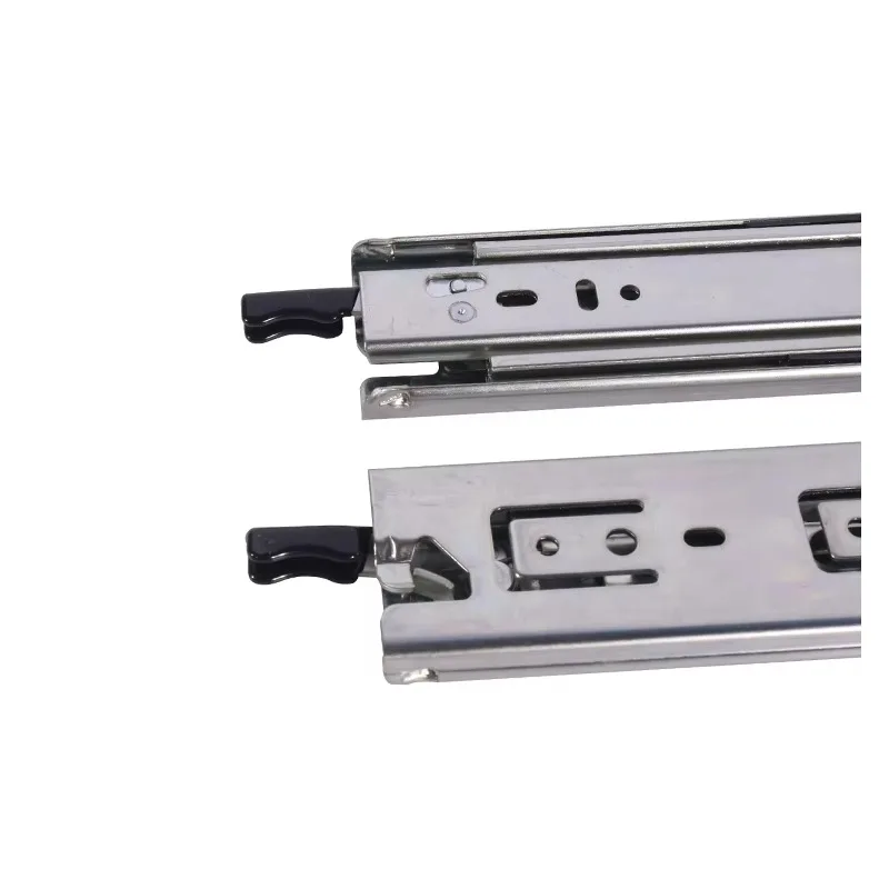 Full Extension 200kg Locking Heavy Duty Telescopic Drawer Slide for Tool Kit
