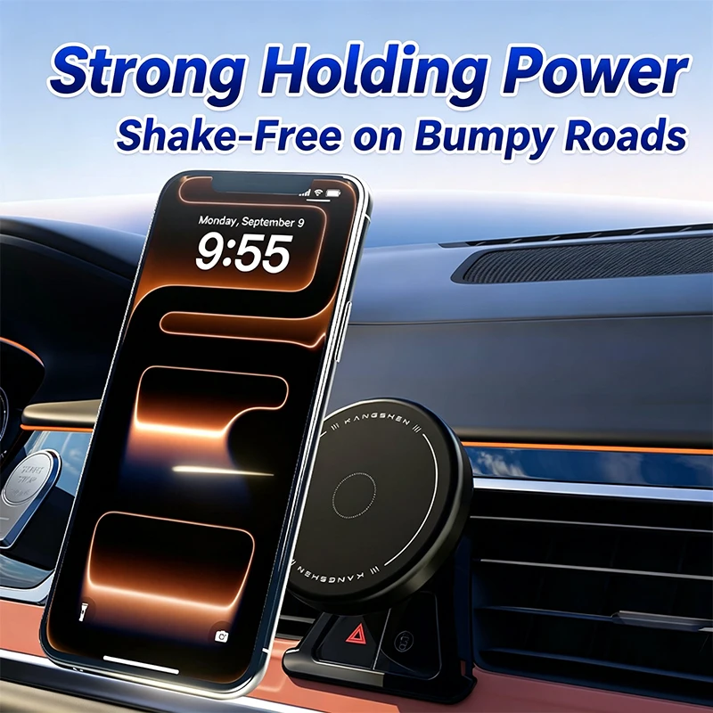 Car phone holder, magnetic phone mount, air vent phone holder, suitable for Mercedes‑Benz ML‑Class W166 2012‑2015, fits all smartphones