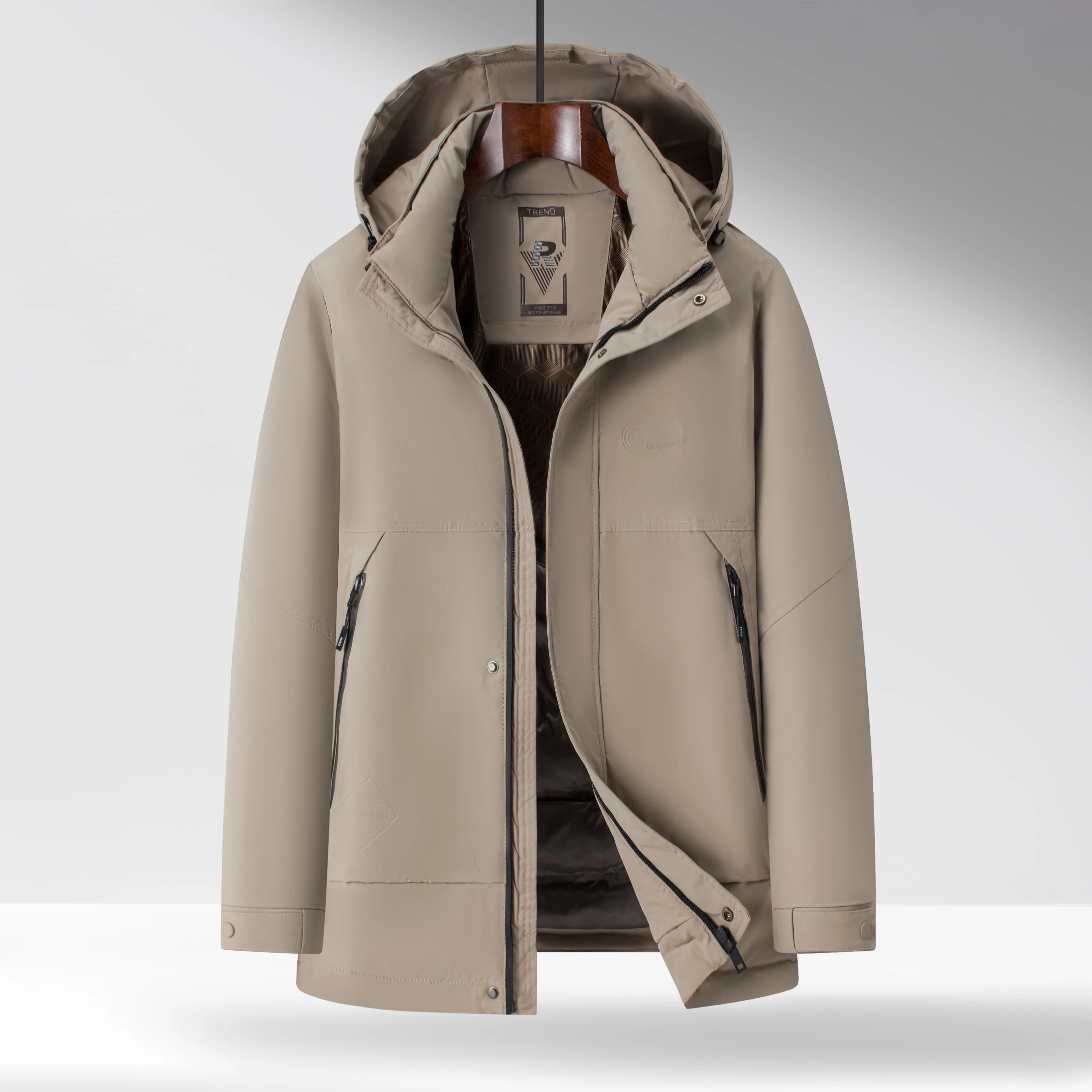 

Plus Size Down Jacket for Men 2025 New Winter Detachable Hood Warm Windproof Outdoor Jacket Big and Tall Down Coat for Men