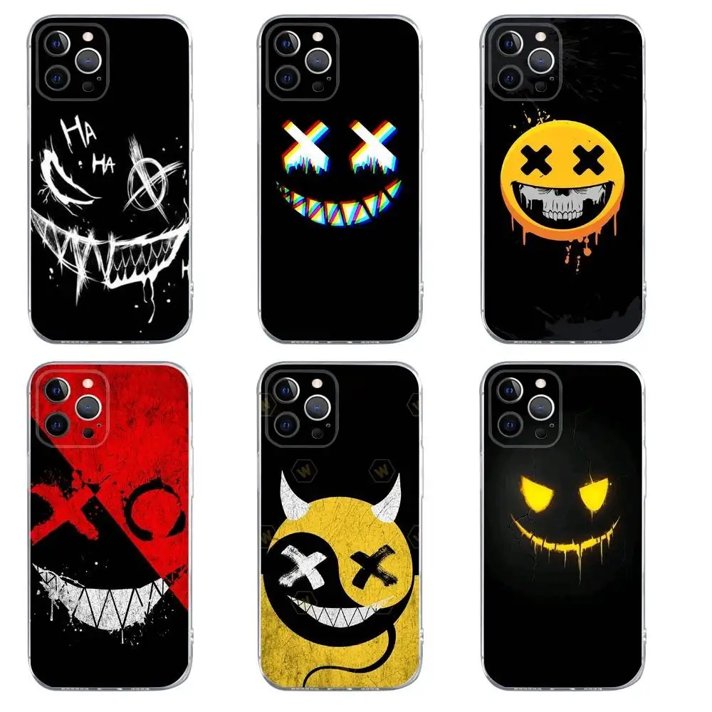 

Devil Graffiti Phone Case For iPhone 16,15,14,13,12,11,Pro,Max,Xs,Xr,X,7,8,Plus,Mini Silicone Clear Cover