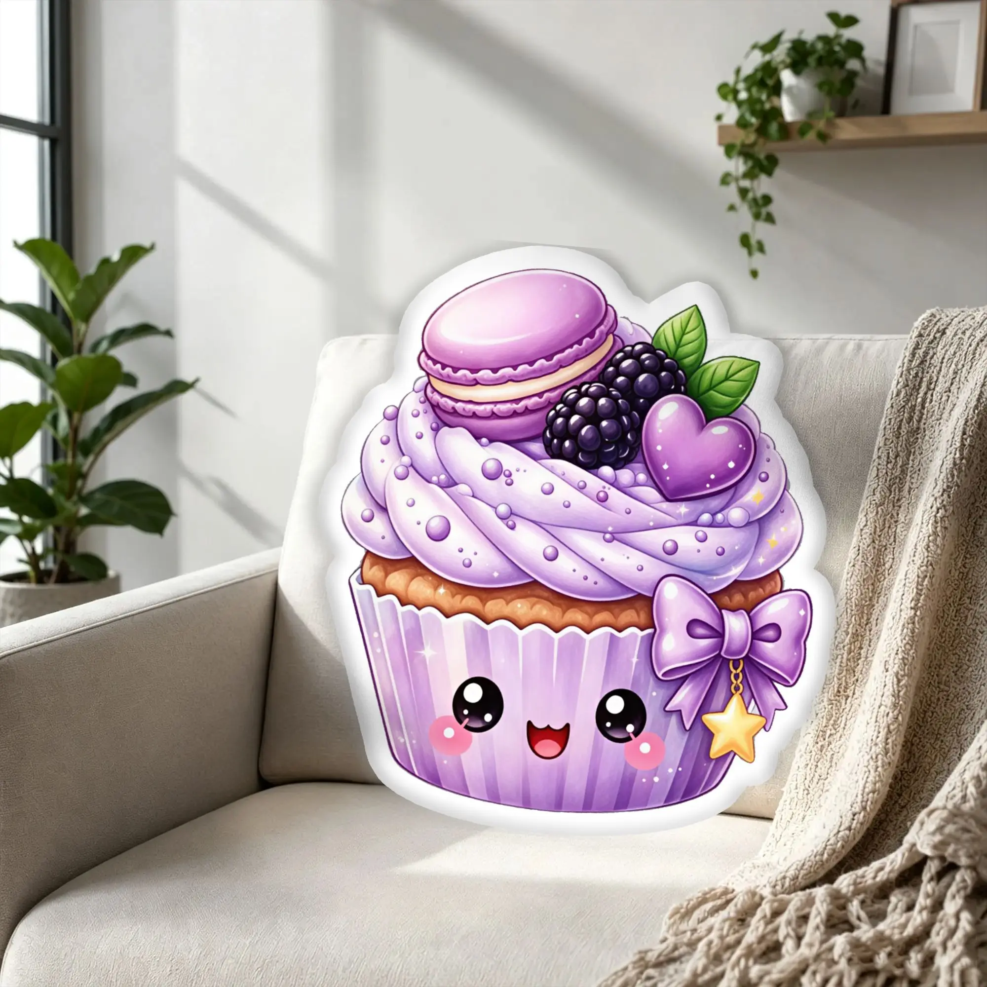 Custom Super Funny Ice cream Throw Pillows Soft  Plush Cushion for Bed Sofa Decoration Home
