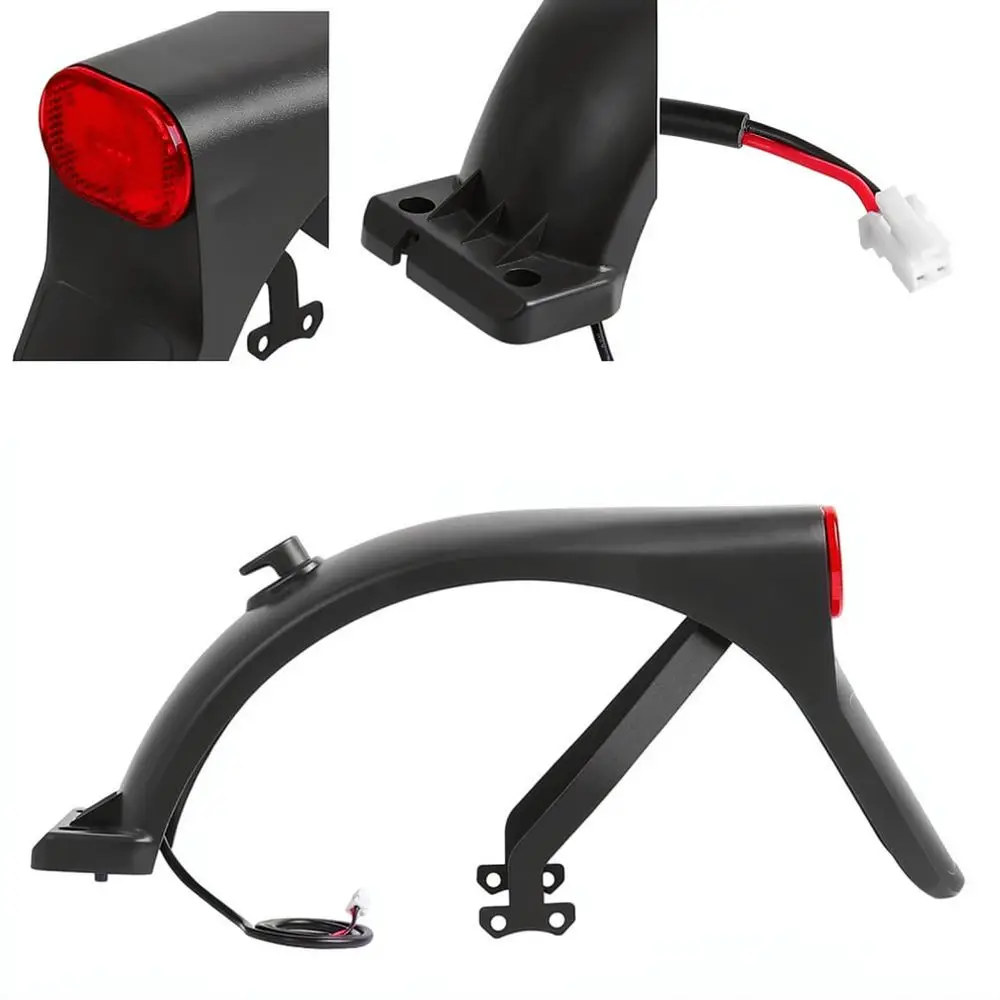 Replacement Mudguard Fender For For 5 Max E Scooter Rear Splash Protector With Tail Light Holder Cable Set