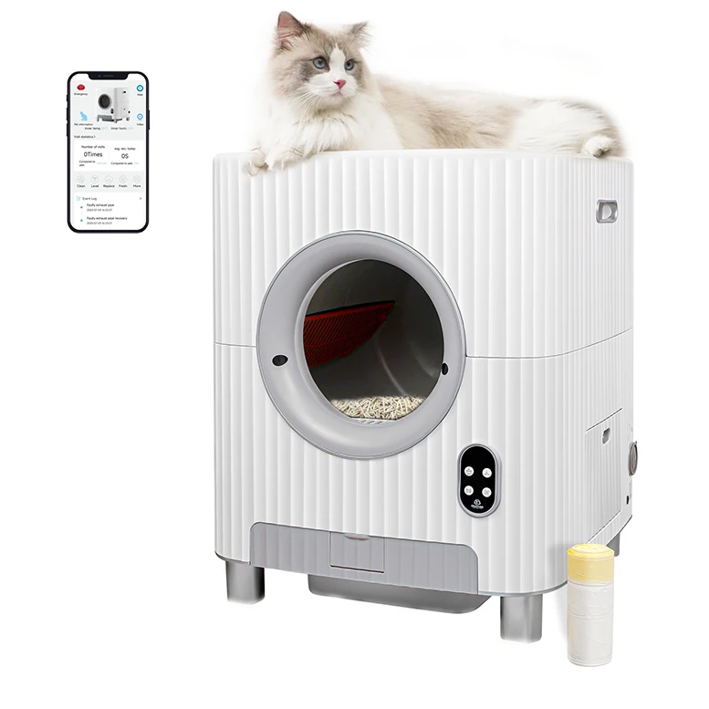 Automatic Smart Self Cleaning Cat  Box  With APP Control Smart Self Cleaning Automatic Cat Toilet