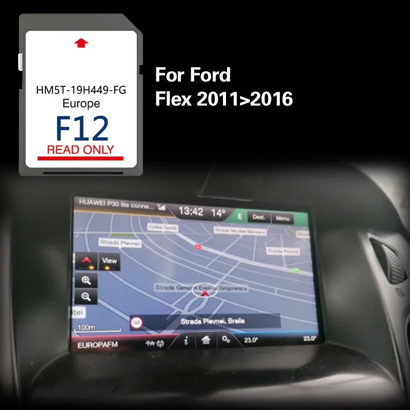 

for Ford Flex 2011-2016 64GB F12 SYNC2 Update Version Lithuania Spain Netherlands Luxembourg Map Sat GPS Naving SD Card