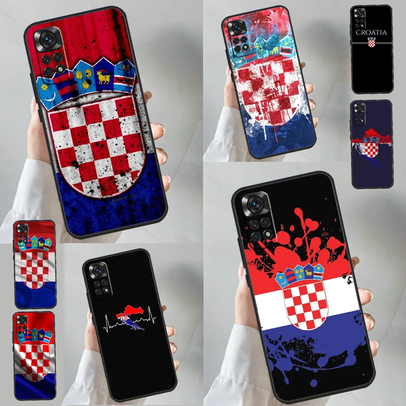 Croatia Coat Of Arms Flag Case For Xiaomi Redmi 13C 12 C 10C 9C Redmi Note 13 Pro 9 10 11 12 Pro 9S 10S 11S 12S Cover