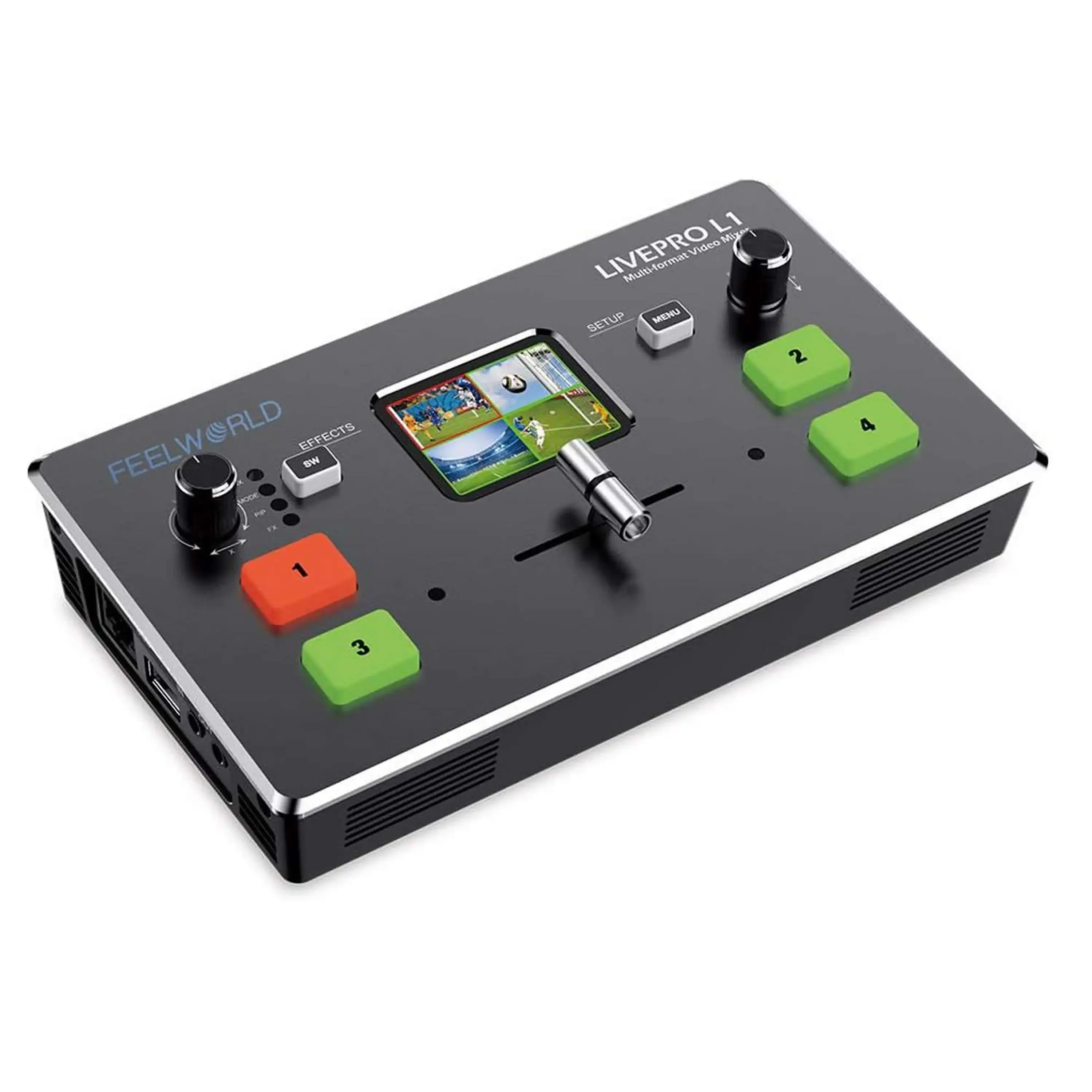 FEELWORLD  Newest 4 hdmi inputs usb 3.0 live streaming and recording video switcher