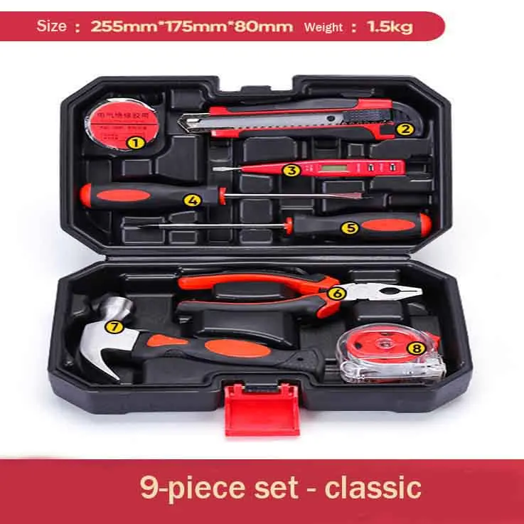 Household Bicycle  Screwdriver Hammer Wrench Combination Pliers Repairing  Hand Tools Set Repair Tools Kits Set