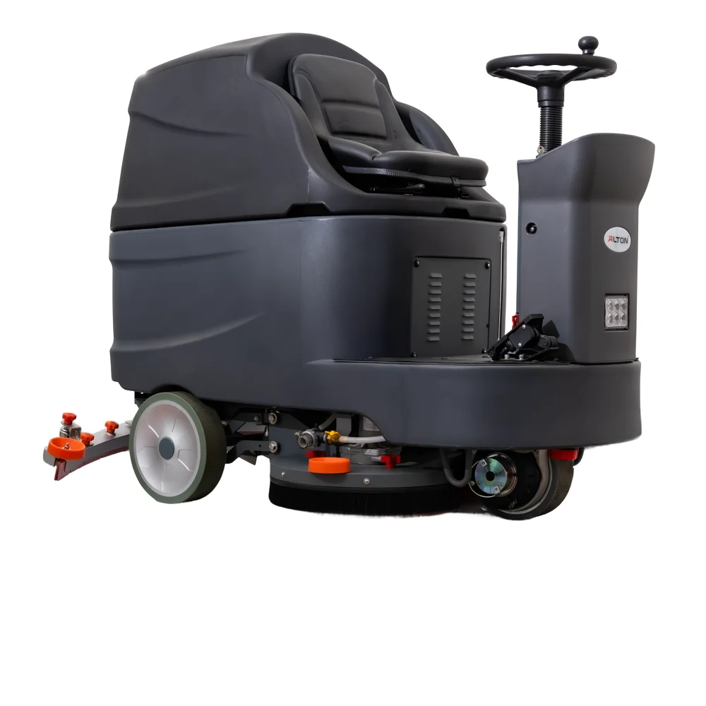 Floor Cleaning Machine 850mm Electric Ride On Floor Scrubber New Condition Hospital Cleaning Tools For Floor Burnishing