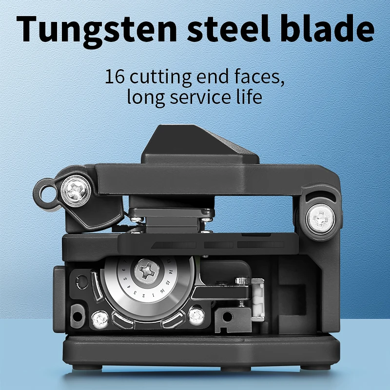 Fiber cleaver AUA-60C cable cutting knife FTTH fiber optic knife tools cutter High Precision Fiber Cleavers 16 surface blade