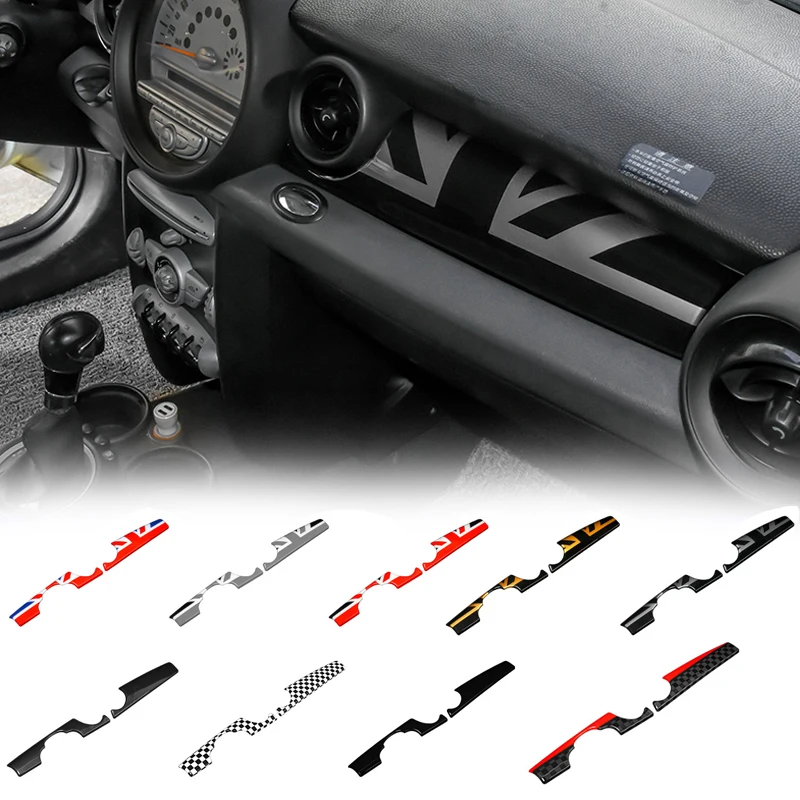 Car Center Control Panel Dashboard Strips Trim Interior Accessories For Mini Cooper R55 Clubman R56 R57 R58 R59 2010 2009 2008