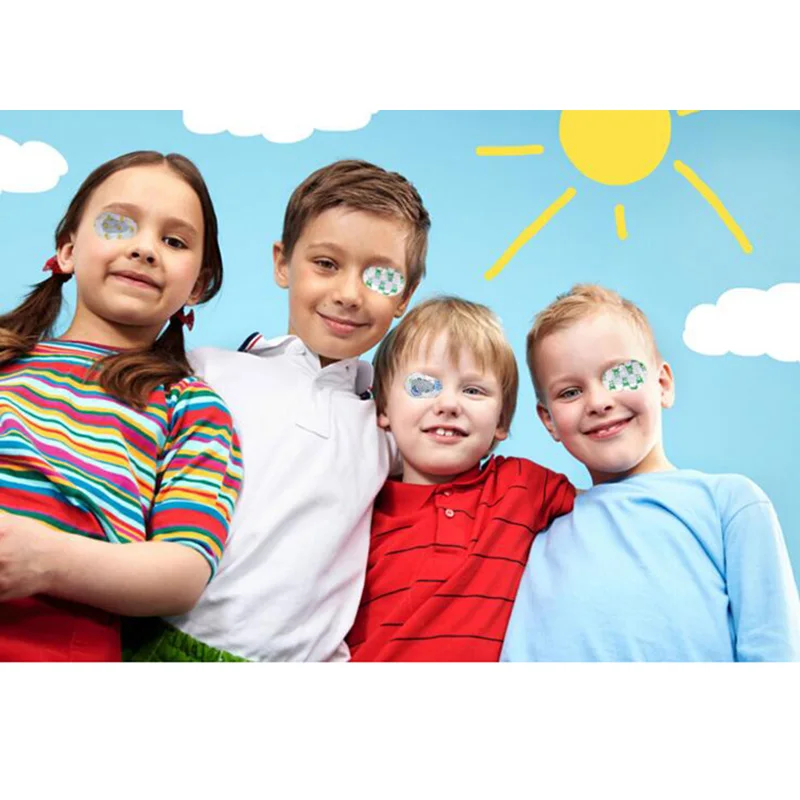 20 Pcs Kids Eye Patch Glasses Amblyopia Medical Soft Disposable Orthoptic 20 Kids Eye Patch Disposable Breathable Kids Eye Patch