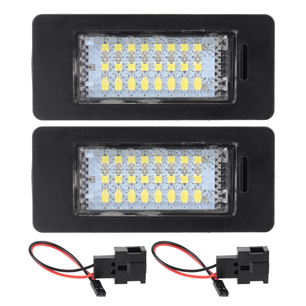 LED 2 szt. Numer podświetlany tablicy rejestracyjnej dla Audi A4 B8 A5 S5 Q5 TT VW PASSAT 5D R36 12V 3W 8 t0943021