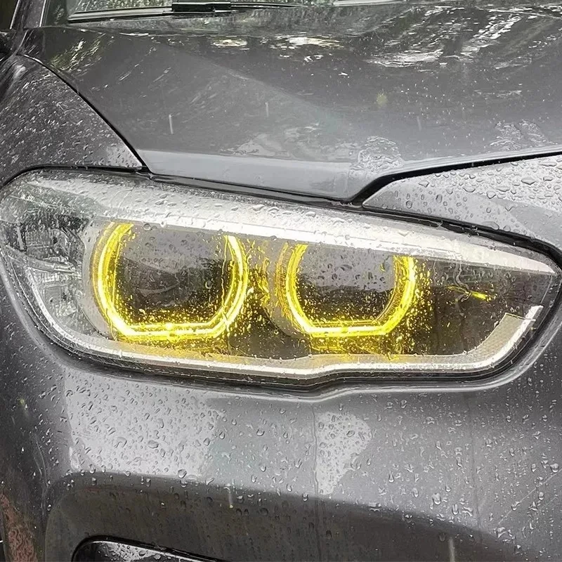 For BMW 1 series Angel Eyes DRL RGB multicolor LED boards F20 F21 GTS daytime running lights Lemon Yellow DRL chip