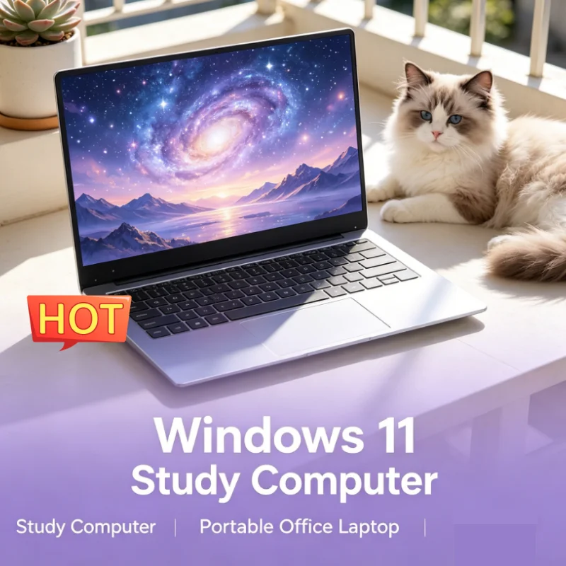 

Windows11 14.1 Inch Ultra Thin All-Purpose Business Laptop 2026 DDR4 16GB/32GB RAM 2TB SSD Portable Notebook I9-9880H