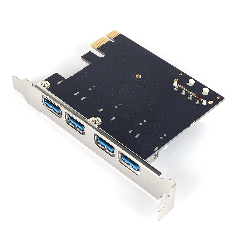 4 Ports USB PCIE Expansion Card PCI Express PCIe USB 3.0 High Speed Riser Card Computer Notebook Hard Drive Adapter