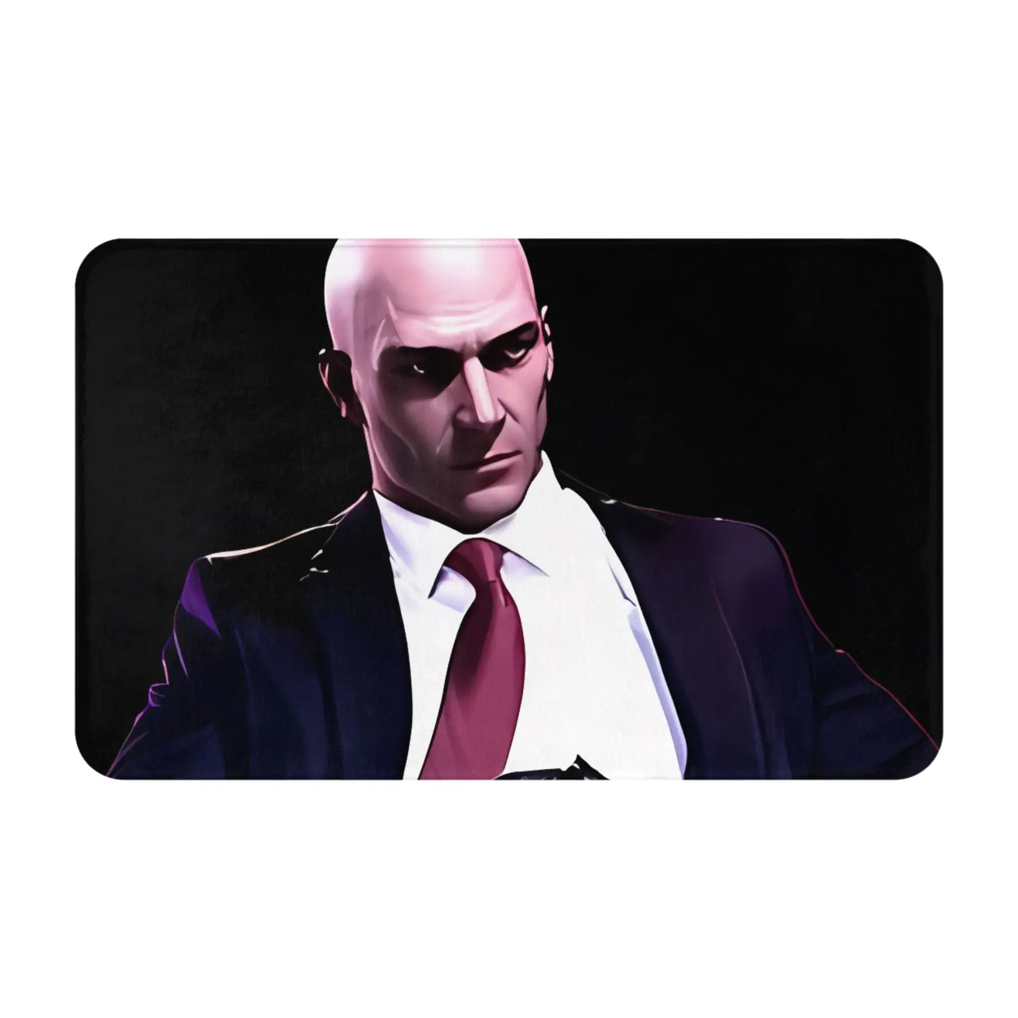 47 Agent Hitman poster Christmas Decorations Bathroom Mat Hitman Doormat Living Room Carpet Balcony Rug Home Decor