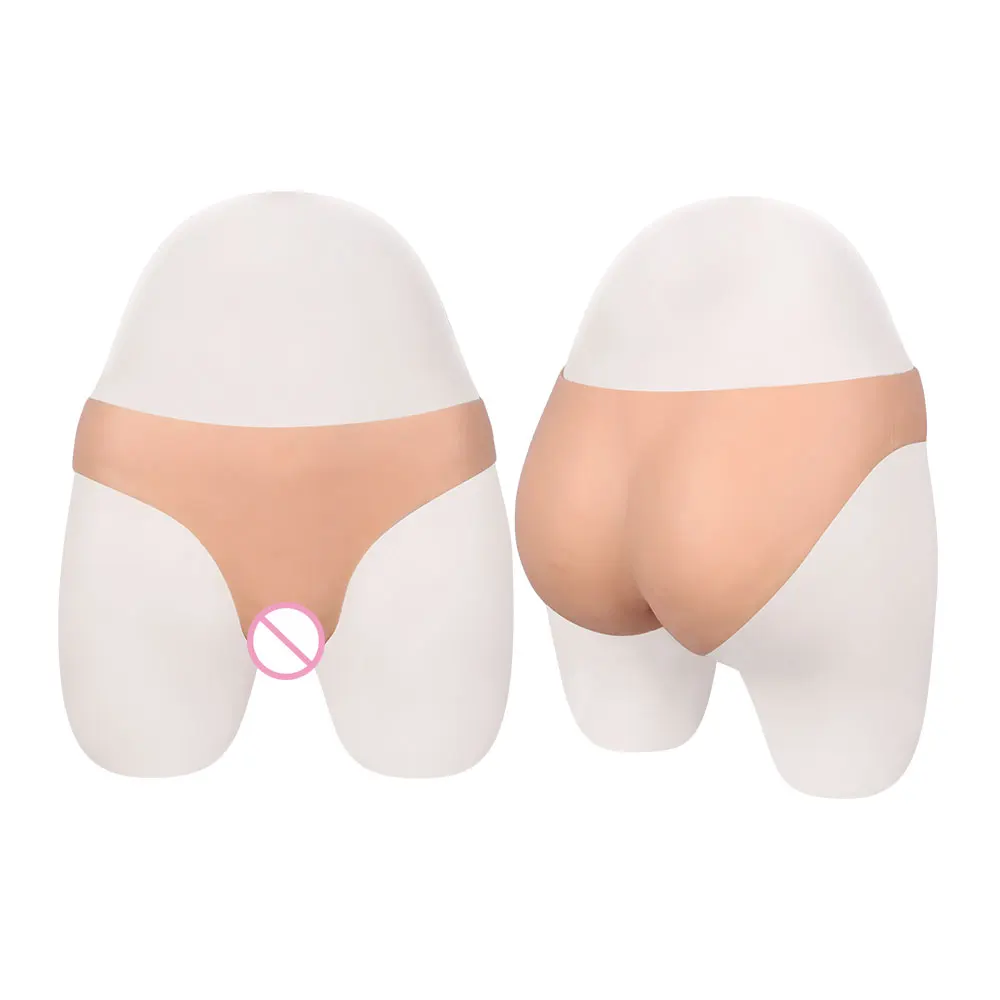 Silicone Underwear Briefs Realistic Pussy Fake Vaginal For Crossdress Transgender Shemale Dargqueen Gay Hide Penis Lift Buttock