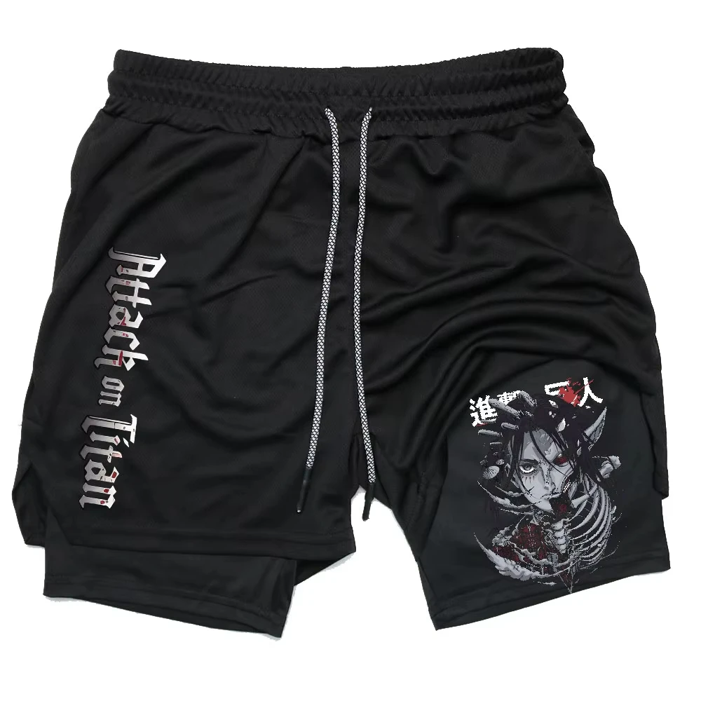 shorts-masculino-2-em-1-mistura-de-algodao-fitness-academia-ataque-em-tita-anime-japones-camada-dupla-secagem-rapida-moletom-esportivo