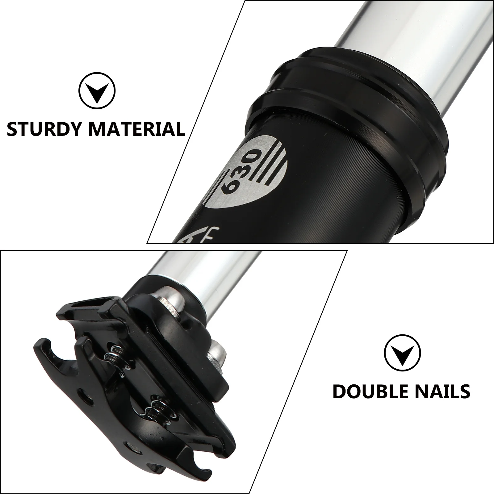 31.6mm High Strength Aluminum Alloy Oil Pressure Shock Absorber Seatpost Adjustable Seat Tube for Mountain Road Bike