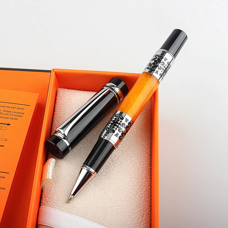 Hot Selling Metal Roller Ballpoint Pen Luxury Businessman Signature Writing Pen Gift