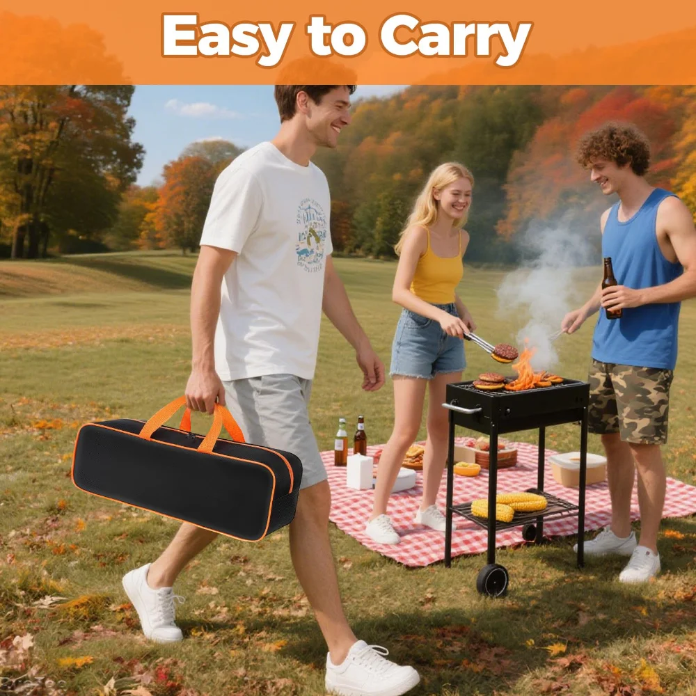 

1680D Grill Tool Storage Bag 24"/60cm - Large Capacity Grill Accessory Storage for Blackstone