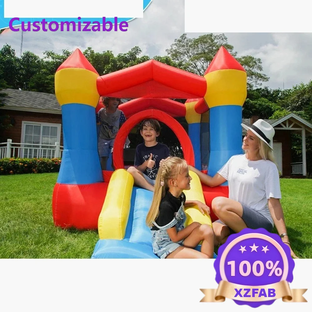 Factory Direct 2026 Inflatable Castle Small Home Castle Amusement Park Inflatable Slide Outdoor Inflatable Trampoline