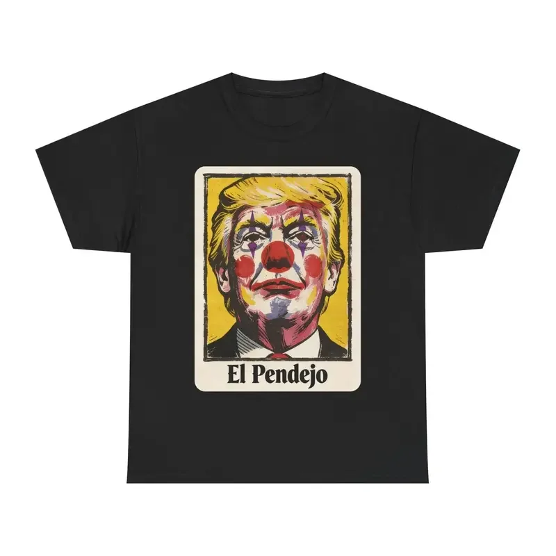 Viral Political Shirt El Pendejo Clown Portrait Tee | Political Satirical Art