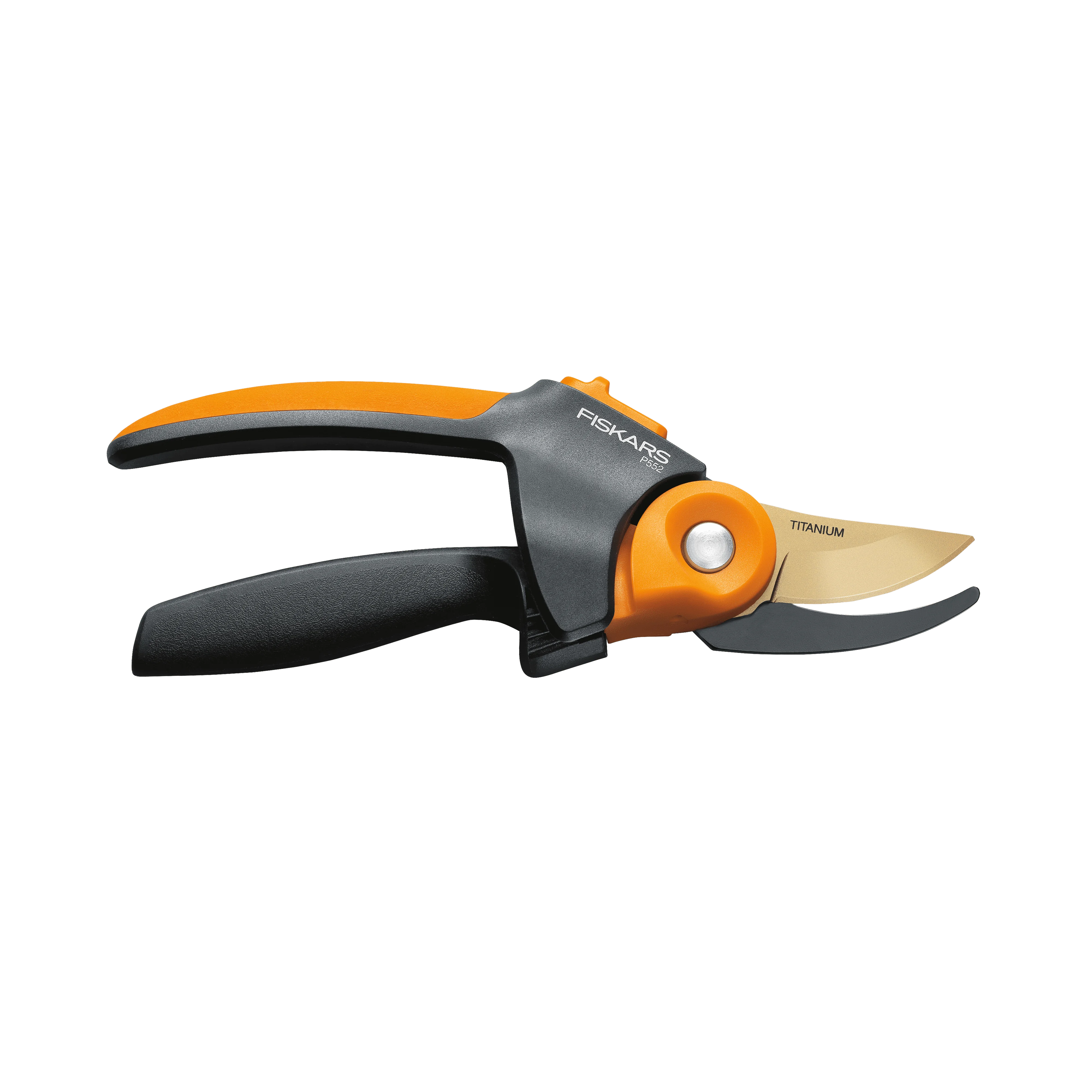 

11.5" Bypass Pruner Titanium Softgrip, 3/4" Cutting Capacity for Branches, Ergonomic Garden Pruner Black & Orange