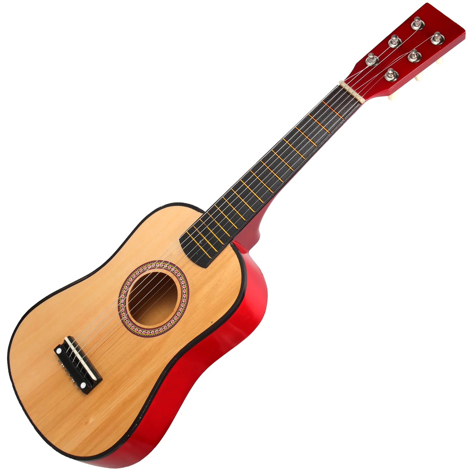 

New Mini 23 inch Acoustic Folk Guitar Wooden 6 Strings Musical Instrument for Beginners Novice Adults Practice Gift Guitar New