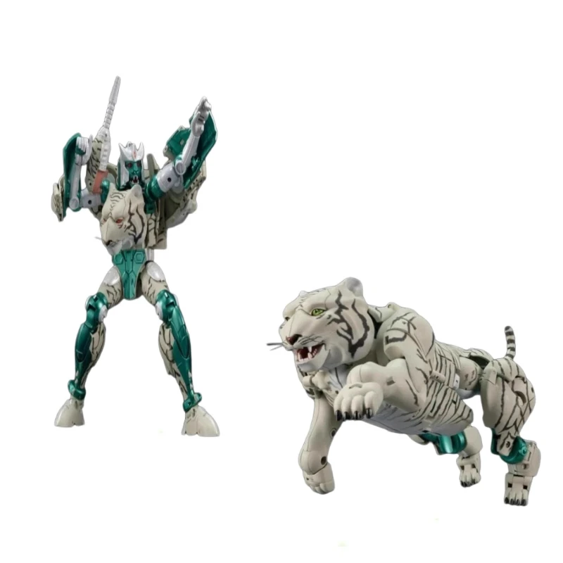 المخزون الجديد TransformerG1 MP50 White Tigerko مجموعة ألعاب الرسوم المتحركة Garage Kit  هدية مهرجان الفن شخصية الرسوم المتحركة جمع نموذج #1