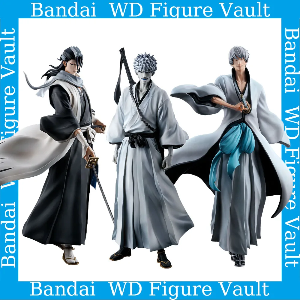 

Bandai BLEACH Kurosaki Ichigo Ichimaru Gin Ichimaru Gin Zaraki Kenpachi Kuchiki Byakuya Anime Figure Toy Model Gift