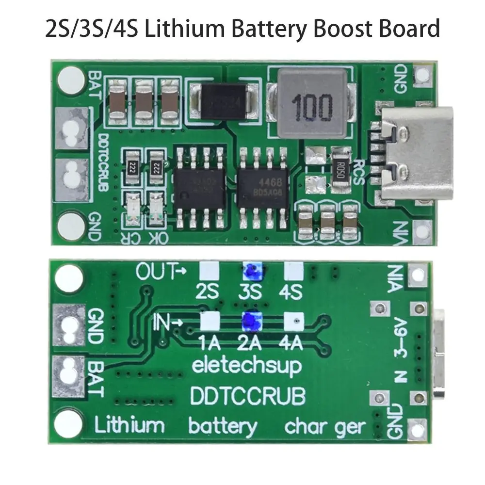 18650 7.4V 11.1V 14.8V Li-Ion Charger Lithium Battery Charging Step Up Board 2S 3S 4S Boost Module