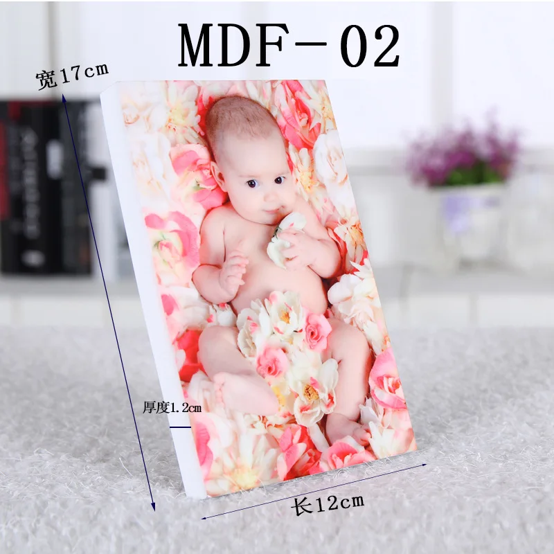 Free Shipping 8 Pcs/Lot MDF-02 Sublimation Blank MDF Photo Plaque Blanks For Wedding/Mother/Graduation/Father Decor Gifts