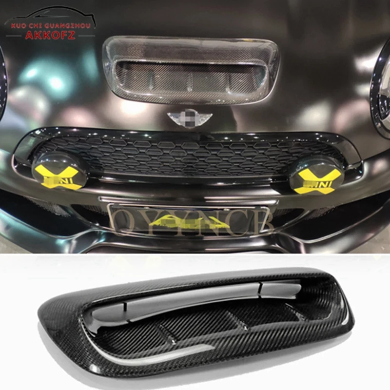 

For Mini Cooper S R56 2007-2014 V Front Engine Air Hood Hood Scoop Vent Cover Real Carbon Fiber/Forged Carbon Outlet Mask