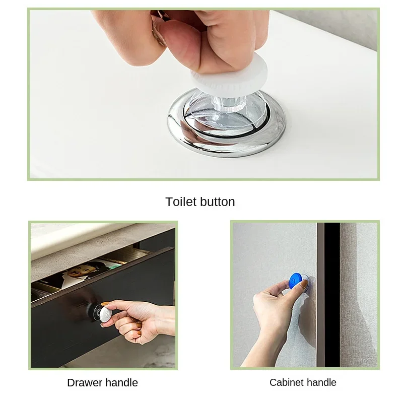 Bathroom Toilet Press Button, Flush Button, Toilet Flush Switch, Auxiliary Nail Specialized Toilet Flush Universal Button