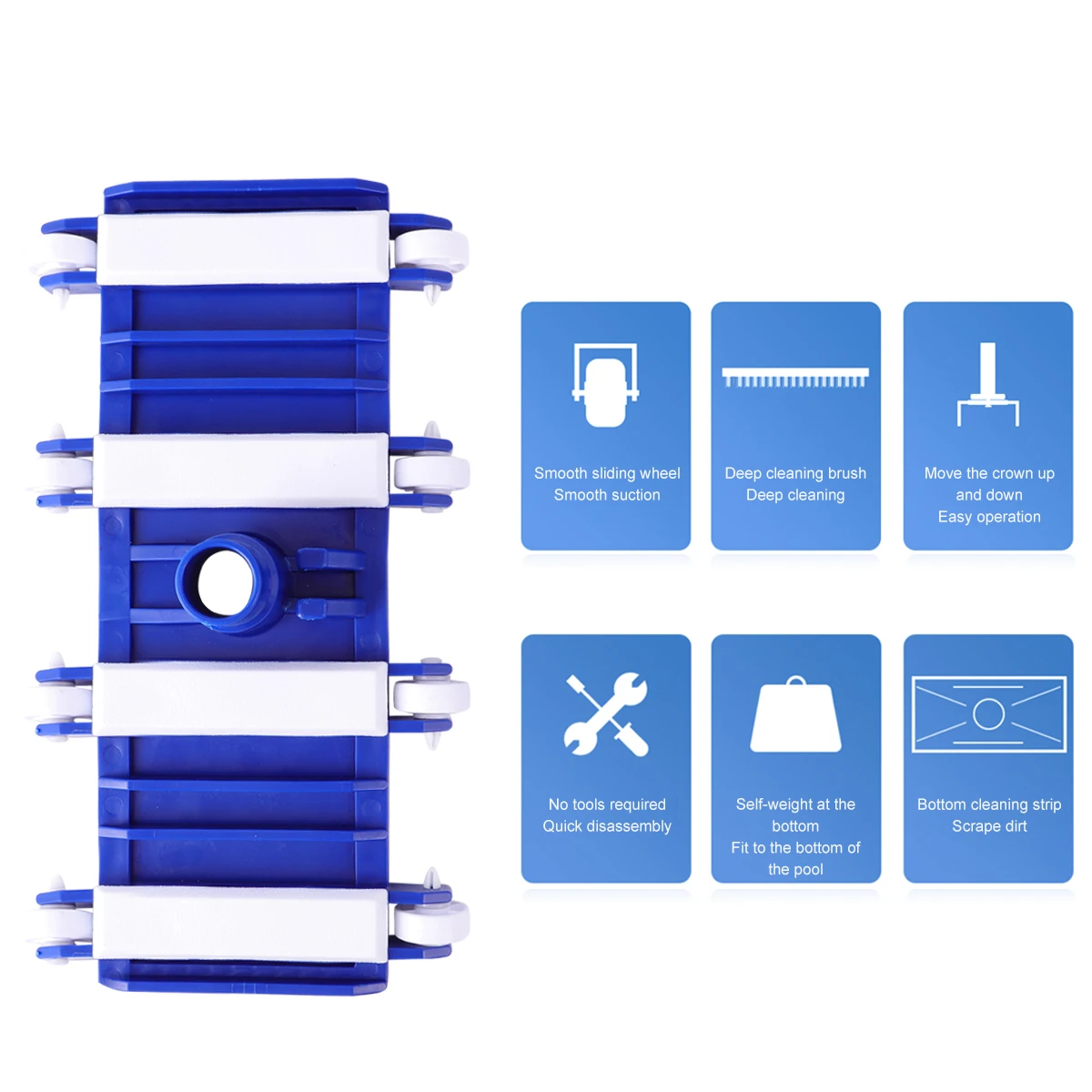 

Swimming Pool Suction Head 14 Inch Cleaner Lightweight Portable Cleaning Tool Plastic Sucker Durable Safe Water Pools