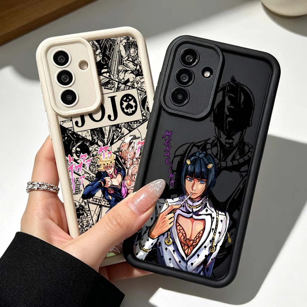 JOJO Handsome Phone Case For Samsung Galaxy A71 A57 A56 A55 A54 A53 A52s A17 A16 A06 Eye Ladder Silicone Cover