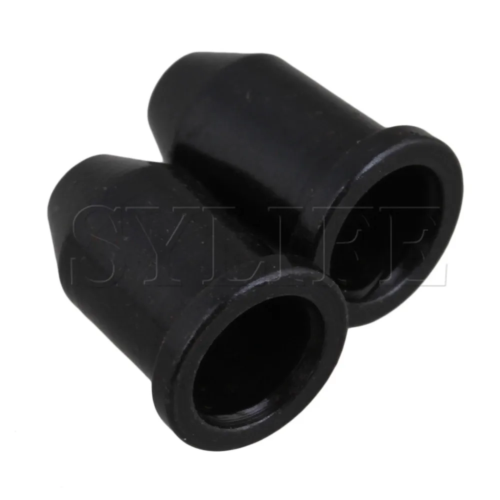 1 SET OF 6 GUITAR STRING MOUNTING FERRULES/STRING BUSHING/BLACK