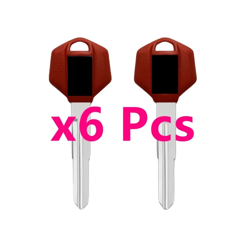 6PCs Blank Key Motorcycle Replace Uncut Keys For Suzuki BK B-King Gsr400 Gsr600 GSR750 Gsr1000 Gsx1300 GSX 1300