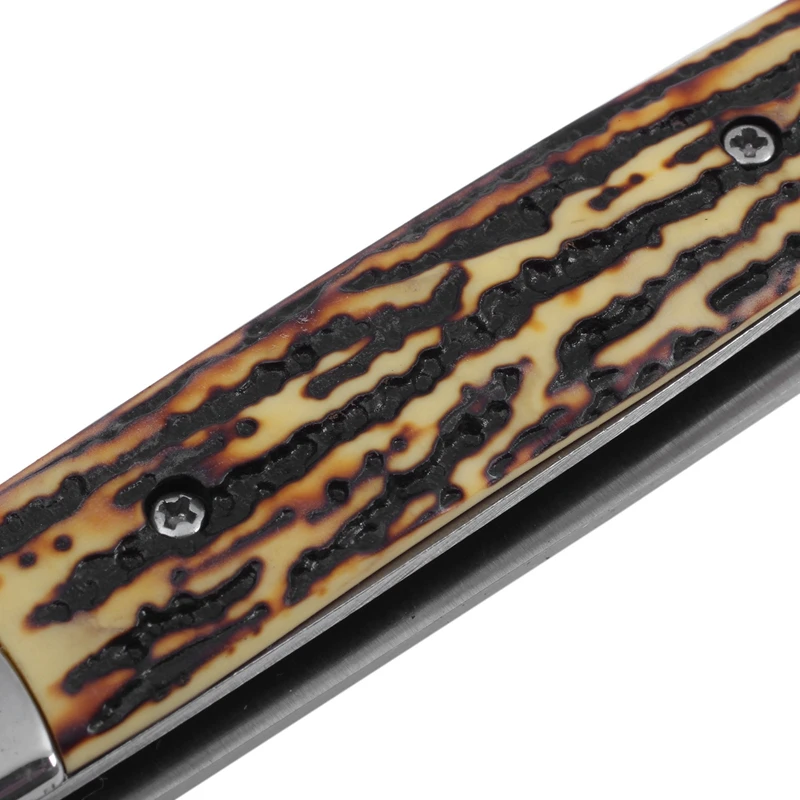 أمشاط أوتوماتيكية من الفولاذ المقاوم للصدأ ، فرش سكين قابلة للطي ، آلة تشذيب الشعر ، إكسسوارات جيب فراشة للرجال ، 1 * *