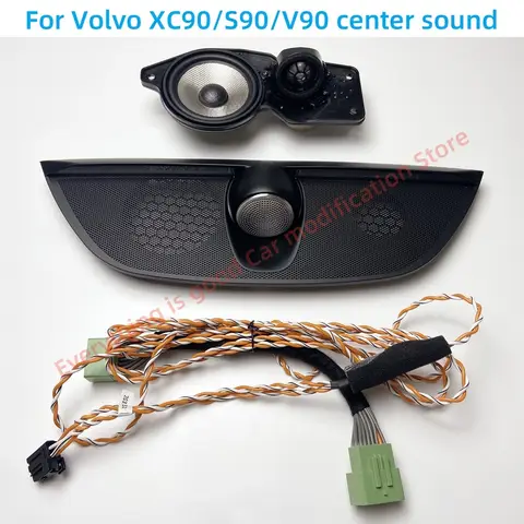 볼보 XC90/S90/V90 미드 스테레오에는 고음 자동차 수정 자동차 액세서리 악기 장식 센터 스피커 업그레이드가 포함되어 있습니다.