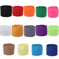 Adjustable Football Captain Armband Visibility Non-slip Sports Arm Band Professional 15 Colors Available Soccer Armbands