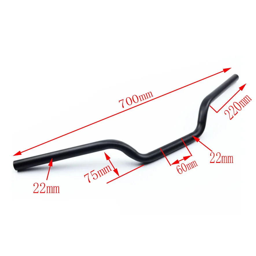 Universal for  Motorcycle Handlebar Motorbike Aluminum Alloy  Finished Handle bar 22MM  Straight handlebar  Reduced Handlebar