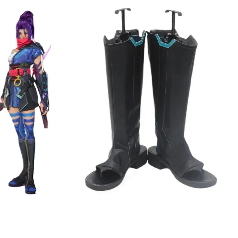Spiel Mar Rivals Psylocke Cosplay Stiefel Schuhe Halloween Zubehör Angepasst 6;d'3,h'7.b;