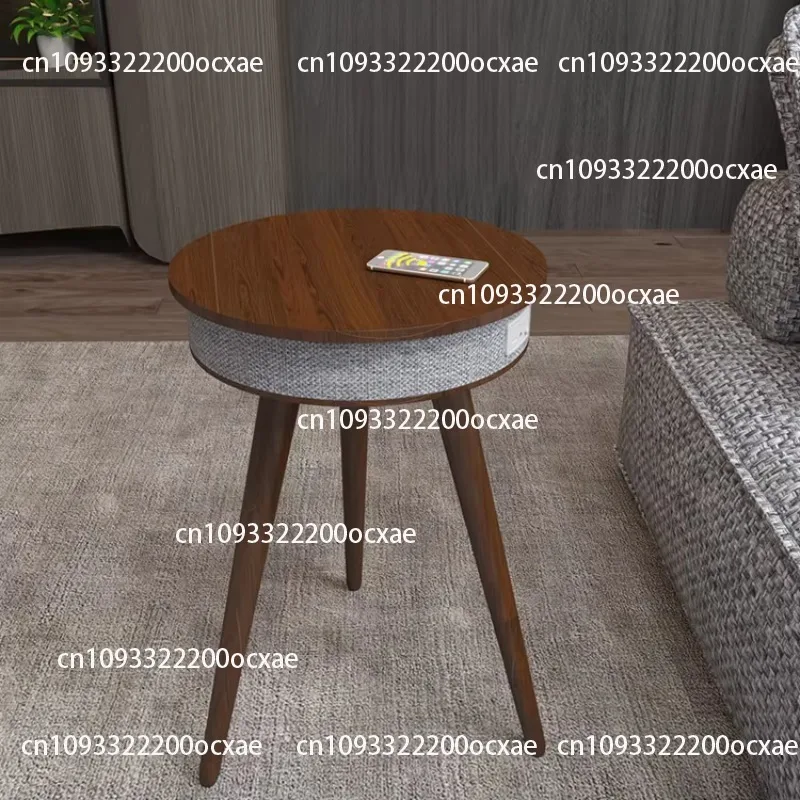 Nordic style hot sale living room smart furniture side table speakers coffee table with speakers and wireless charger