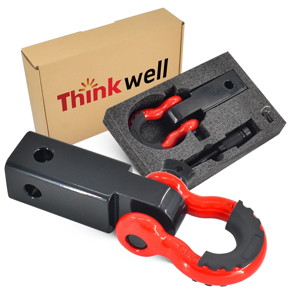 

Hot Sale Offroad Emergency Tool Kit Powder Coated Shackle Hitch Receiver For Recovery