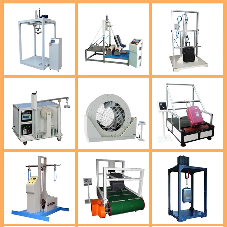 Simulated lifting baggage testing machine