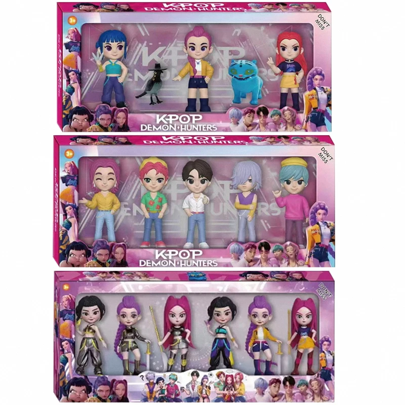 2025 quente anime kpop diabo caçador boneca brinquedo de vinil rumi mira zoi personagem máscara de vinil caixa cega ornamento brinquedo presente de natal